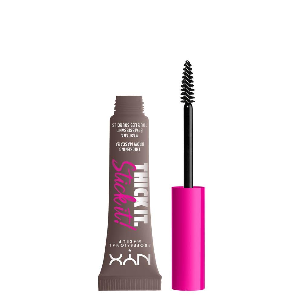 NYX PROFESSIONAL MAKEUP Thick It Stick It Thickening Brow Mascara, Eyebrow Gel - Brunette