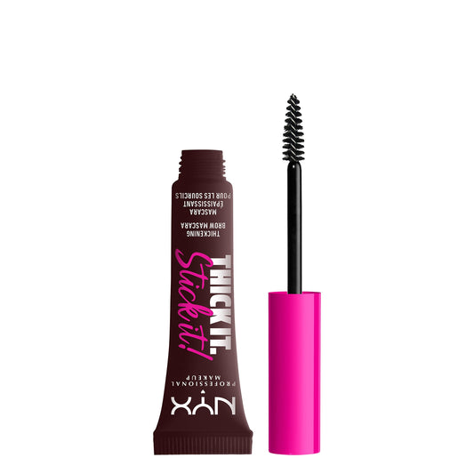 NYX PROFESSIONAL MAKEUP Thick It Stick It Thickening Brow Mascara, Eyebrow Gel - Brunette