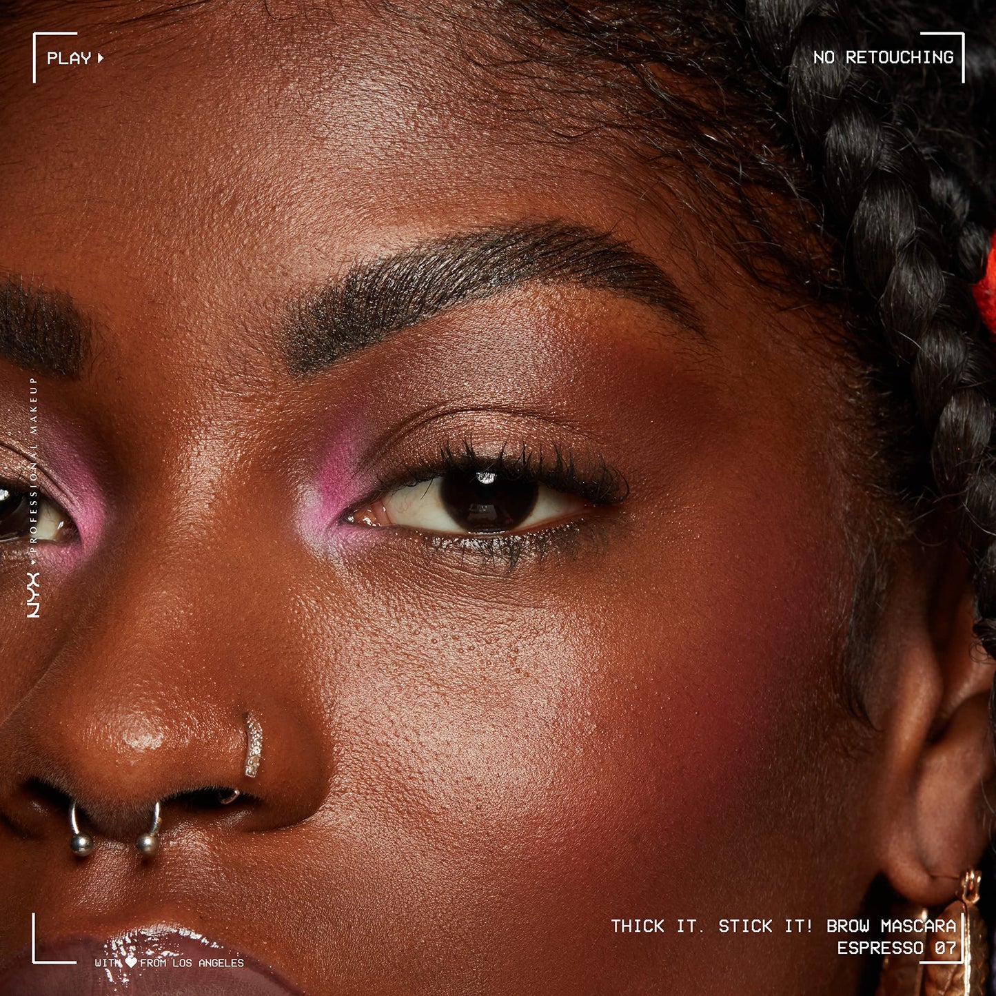 NYX PROFESSIONAL MAKEUP Thick It Stick It Thickening Brow Mascara, Eyebrow Gel - Brunette