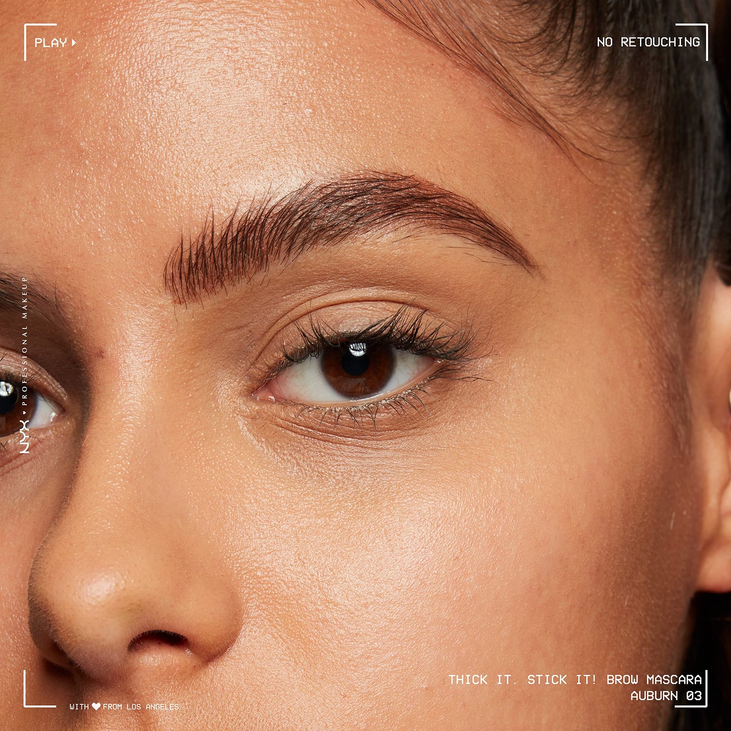 NYX PROFESSIONAL MAKEUP Thick It Stick It Thickening Brow Mascara, Eyebrow Gel - Brunette