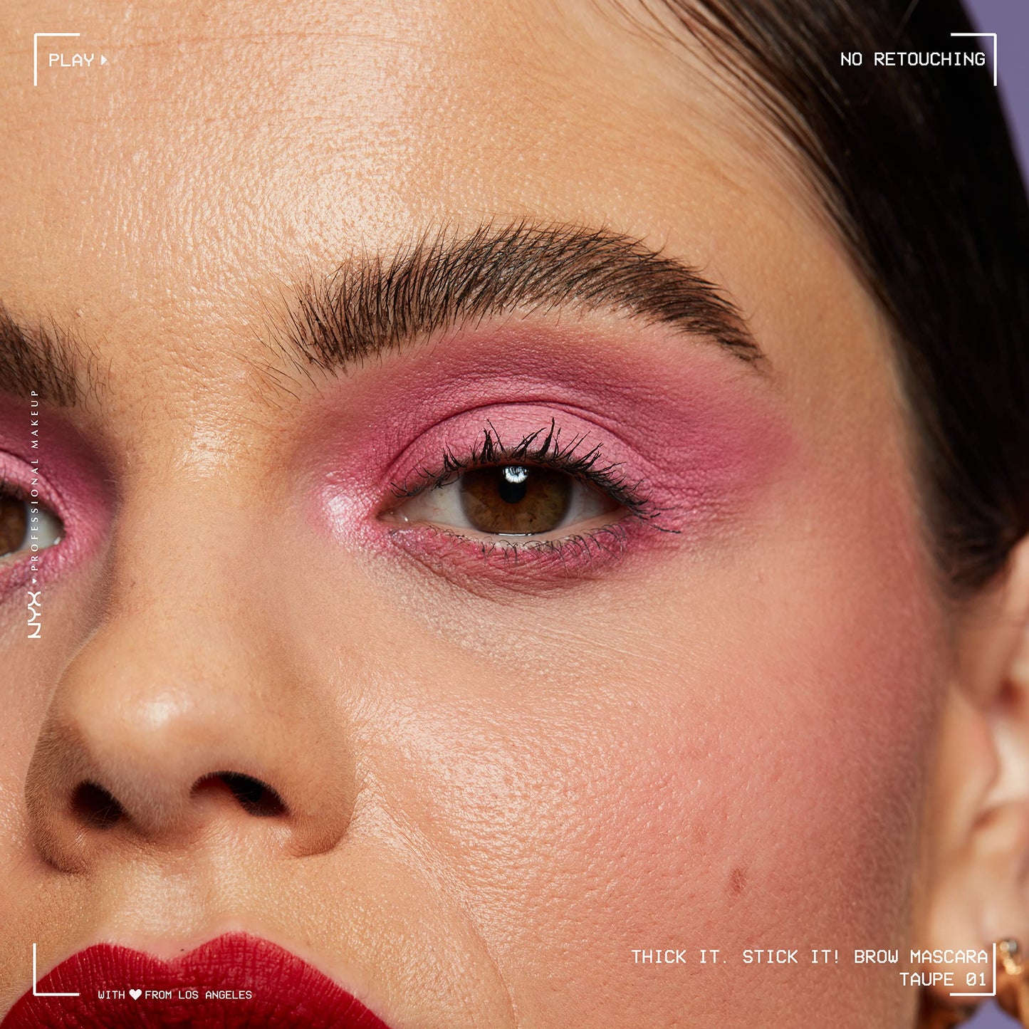 NYX PROFESSIONAL MAKEUP Thick It Stick It Thickening Brow Mascara, Eyebrow Gel - Brunette